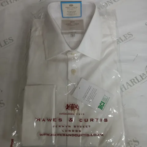SEALED HAWES & CURTIS FITTED SLIM WHITE SHIRT - 15.5/34