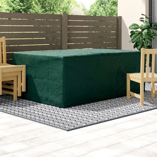 BOXED UV/RAIN PROTECTIVE RATTAN FURNITURE DINING SET COVER