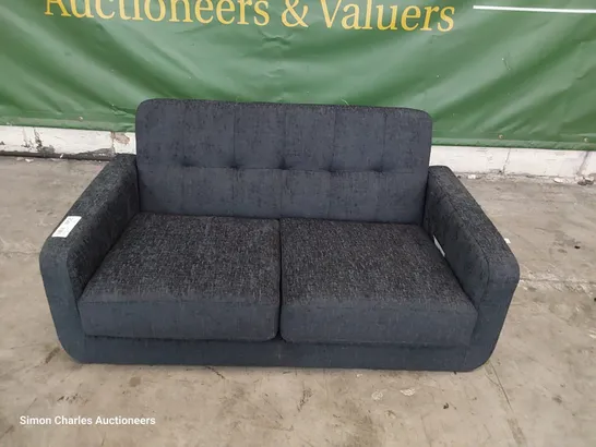 DESIGNER TWO SEATER SOFA CHARCOAL FABRIC 