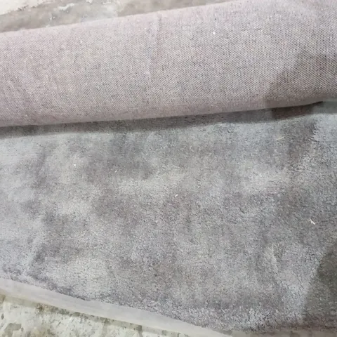 LALEE VELLUTO SUPER SOFT RUG SILVER 100% POLYESTER COTTON BACK 200 X 290CM