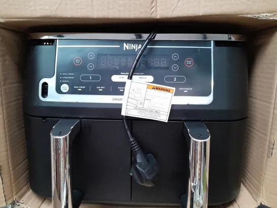 BOXED NINJA FOODI MAX DUALZONE AIR FRYER IN BLACK