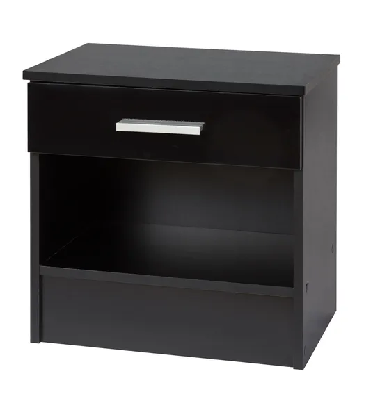 BRAND NEW BOXED GALAXY BEDSIDE DRAWER IN BLACK