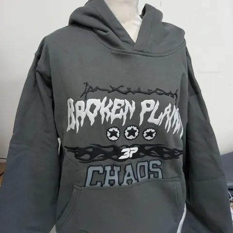 BROKEN PLANET CHAOS HOODIE - UK SIZE SMALL 