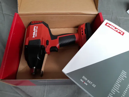 BOXED HILTI CORDLESS IMPACT WRENCH - SIW 6AT-22