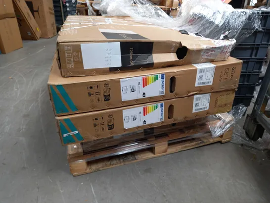 PALLET OF 4 ASSORTED DAMAGED TV'S-COLLECTION ONLY