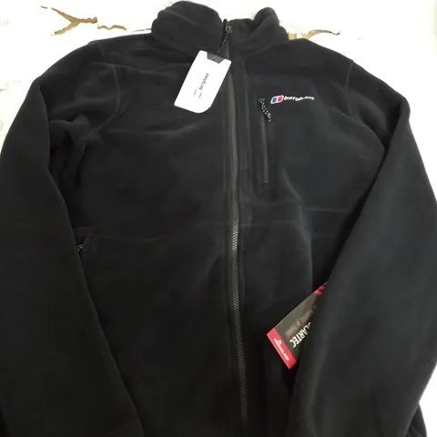 BERGHAUS ACTIVITY PTIA FLEECE JACKET IN BLACK - LARGE