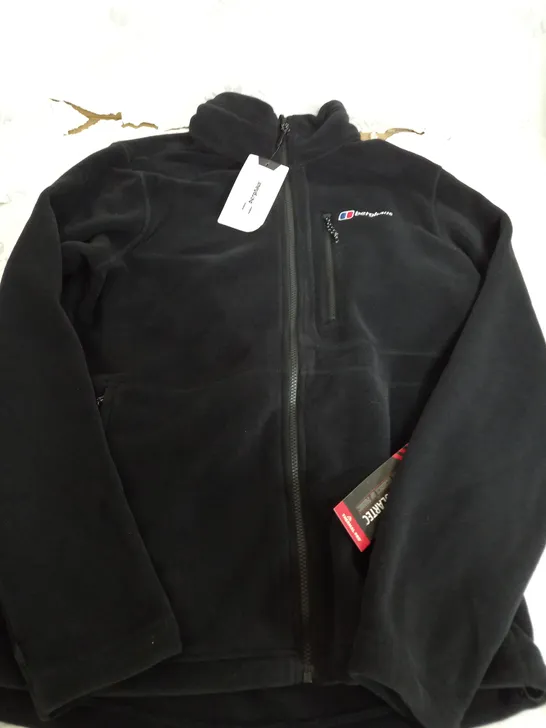 BERGHAUS ACTIVITY PTIA FLEECE JACKET IN BLACK - LARGE