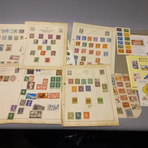 LARGE QUANTITY OF ASSORTED STAMPS FROM VARIOUS PLACES/YEARS