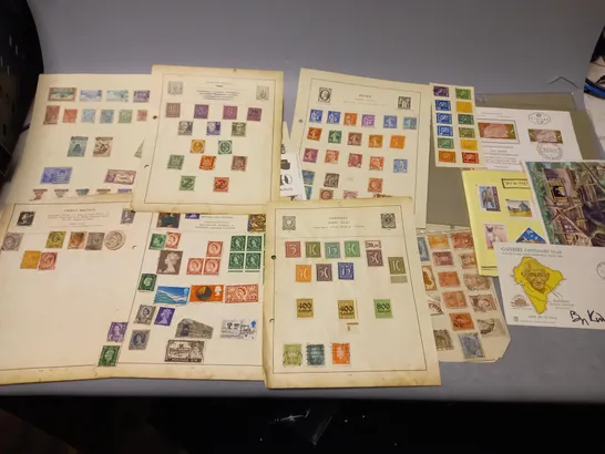 LARGE QUANTITY OF ASSORTED STAMPS FROM VARIOUS PLACES/YEARS