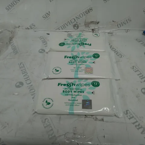 3 * ANTIBACTERIAL BODY WIPE SETS