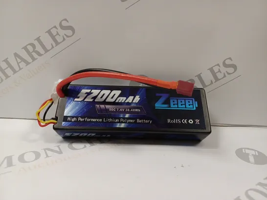 BOXED ZEEE HIGH PERFORMANCE LITHIUM POLYMER BATTERY 5200MAH