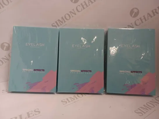 BOX OF 3 THE LASH EMPORIUM SPECIAL EFFECT PRE MADE FAN EYELASH SETS