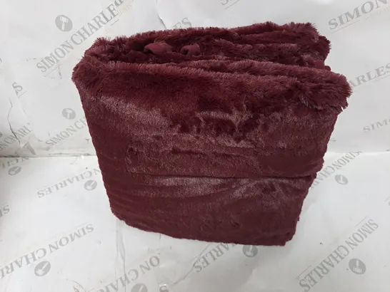 COZEE HOME HEATED THROW IN SHIRAZ WINE 