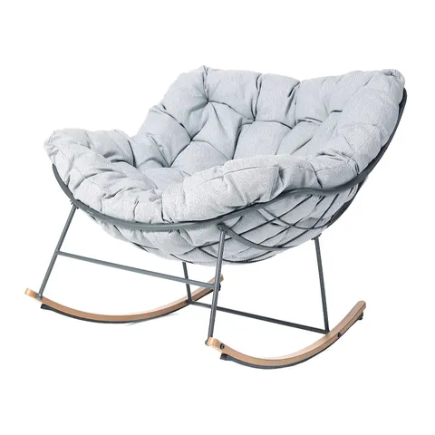 OUTLET MY GARDEN STORIES OSLO PADDED LARGE ROCKING CHAIR SAGE - COLLECTION ONLY