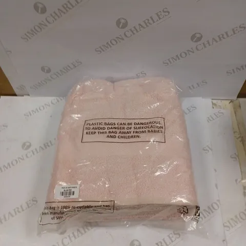 PACK OF 2 BATH SHEETS IN BLUSH PINK 