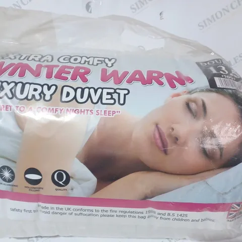 UNBRANDED EXTRA COMFY WINTER WARM 13.5 TOG LUXURY DUVET - DOUBLE SIZE