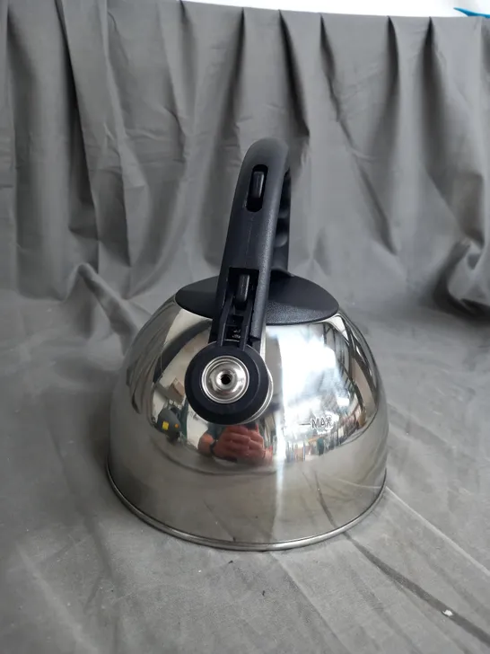 BOXED HOME POLISHED STAINLESS STEEL 1.6 LITRE TOP KETTLE 