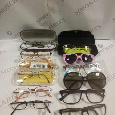APPROXIMATELY 10 ASSORTED PRESCRIPTION & SUNGLASSES FROM VARIOUS BRANDS TO INCLUDE TIMBERLAND, SPECSAVERS, VISION EXPRESS ETC 