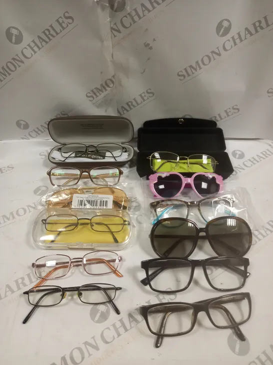 APPROXIMATELY 10 ASSORTED PRESCRIPTION & SUNGLASSES FROM VARIOUS BRANDS TO INCLUDE TIMBERLAND, SPECSAVERS, VISION EXPRESS ETC 