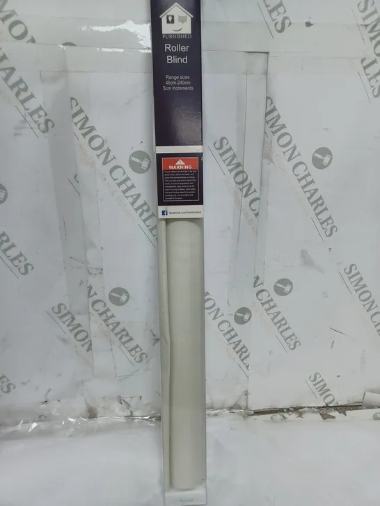 BOXED FURNISHED ROLLER BLIND CREAM MAX DROP 170CM (67") CUT TO SIZE