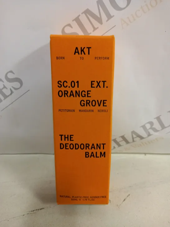 BOXED AKT SC 01 THE DEODORANT BALM NATURAL ORANGE GROVE