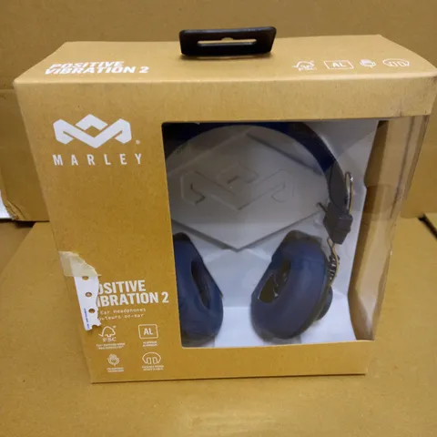 BOXED MARLEY POSITIVE VIBRATION 2 ON EAR WIRED HEADPHONES