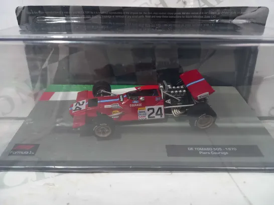 FORMULA ONE 1:43 SCALE MODEL CAR - DE TOMASO 505 (1970) PIERS COURAGE