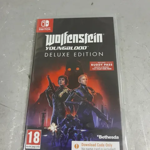 SEALED WOLFENSTEIN YOUNGBLOOD DELUXE EDITION FOR NINTENDO SWITCH 