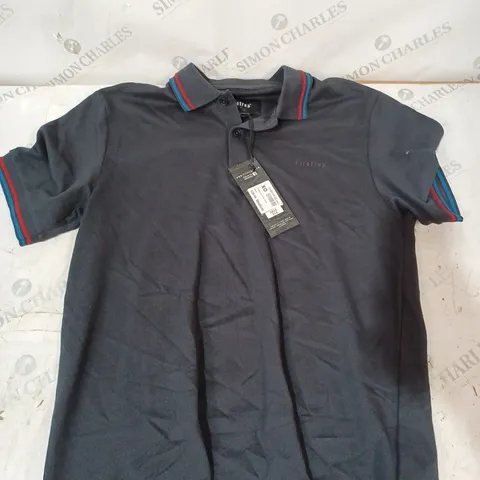 FIRETRAP LAZER POLO SHIRT IN NAVY - M