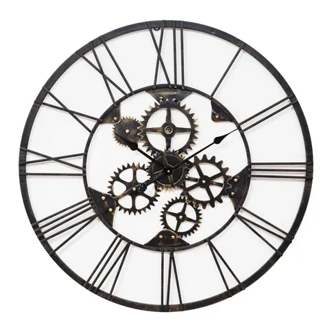 BOXED BOLE METAL WALL CLOCK