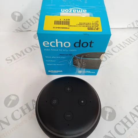 BOXED AMAZON ECHO DOT SPEAKER