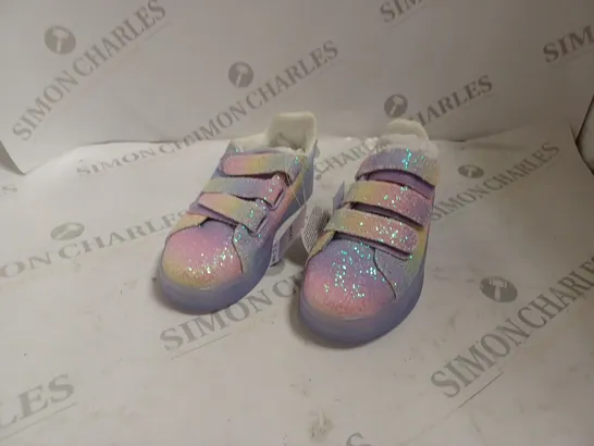 NEXT KIDS SPARKLE EFFECT LIGHT UP KIDS VELCO TRAINERS- UK 10