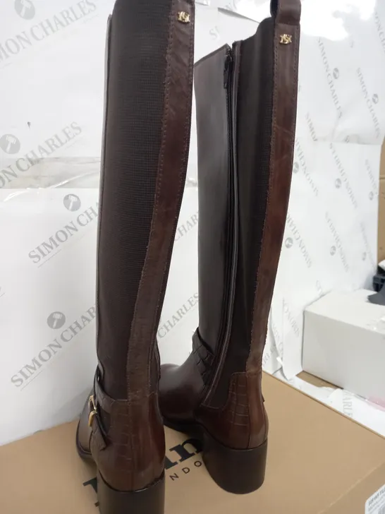 DUNE TILDING BOOT BROWN LEATHER SIZE 5.5 - BOXED 