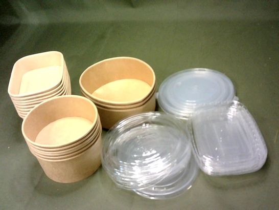 LOT OF ASSORTED FOOD STORAGE TUBS WITH LIDS