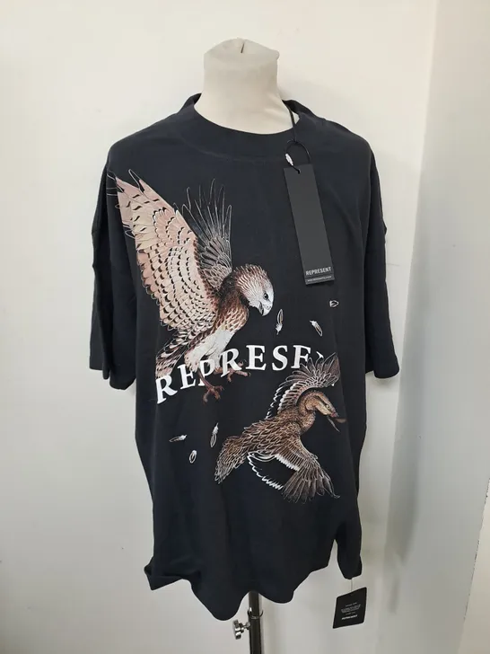 REPRESENT BIRDS OF PREY T-SHIRT SIZE L