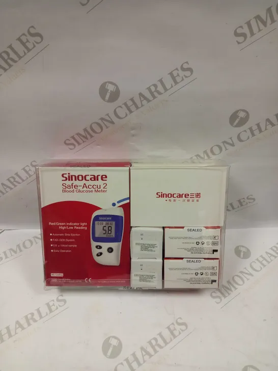 SINOCARE SAFE-ACCU 2 BLOOD GLUCOSE METER 