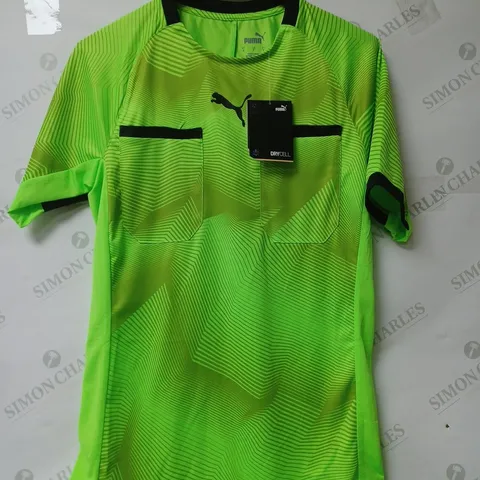 PUMA REFEREE JERSEY GREEN GECKO SIZE SMALL