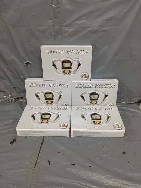 5 BOXED HEALTH MONITORS