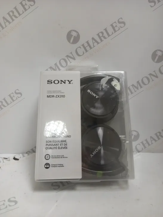 BOXED SONY MDR-ZX310 HEADPHONE, BLACK