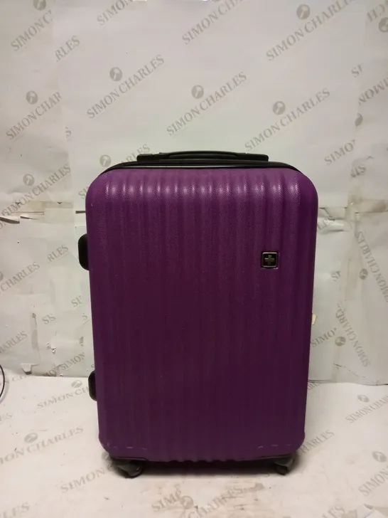 HEAVY DUTY PURPLE SUITCASE