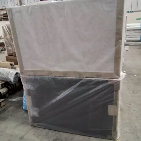 QUALITY BAGGED KINGSIZE DIVAN BED BASE IN BEIGE