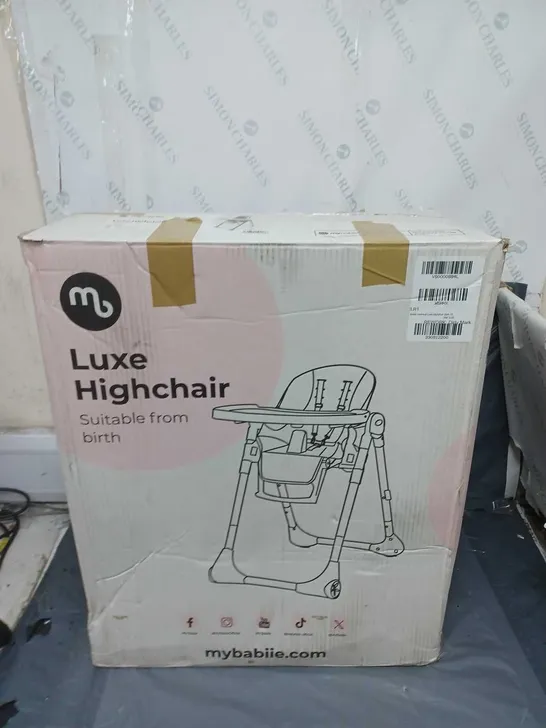 MYBABIIE LUXE HIGH CHAIR - BOXED - COLLECTION ONLY 