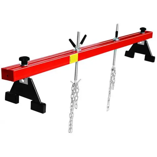 BOXED COSTWAY 500KG DOUBLE SUPPORT TRAVERSE LIFTER WITH GEARBOX BAR