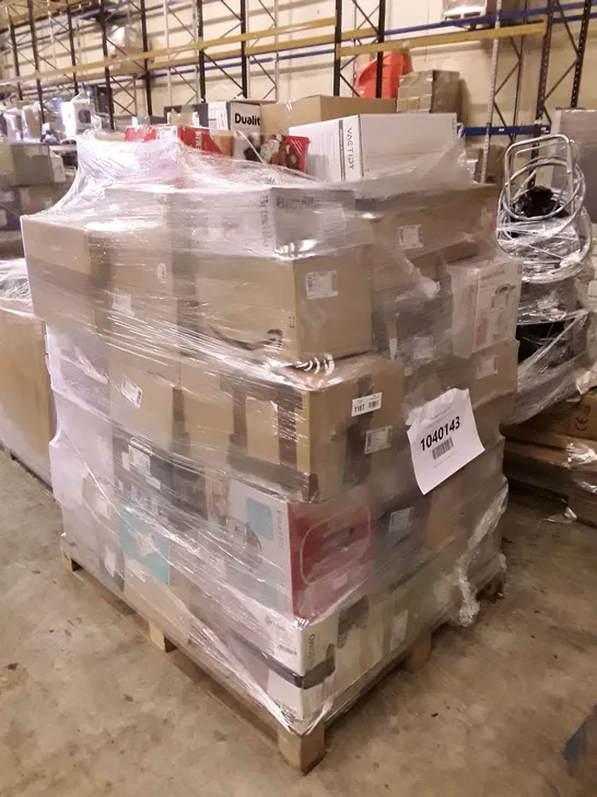 PALLET OF APPROXIMATELY 72 UNPROCESSED RAW RETURN HOUSEHOLD AND ELECTRICAL GOODS TO INCLUDE;