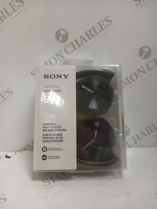 BOXED SONY MDR-ZX310 HEADPHONE, BLACK