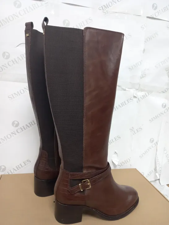 DUNE TILDING BOOT BROWN LEATHER SIZE 5.5 - BOXED 