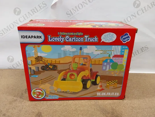 BOX OF APPROXIMATELY 7X BRAND NEW IDEAPARK LOVELY CARTOON TRUCKS (1 BOX)