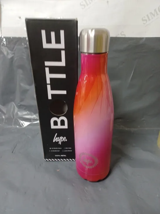 HYPE DRINKING BOTTLE PINK/ORANGE GRADIENT FOR HOT AND COLD DRINKS 500ML