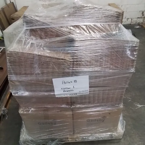 MIXED PALLET OF APPROXIMATELY 17 WICKER BASKETS 