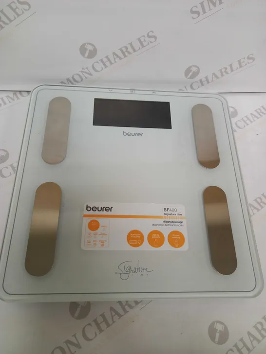 BEURER BF400 WHITE SIGNATURE LINE BODY ANALYSIS SCALE